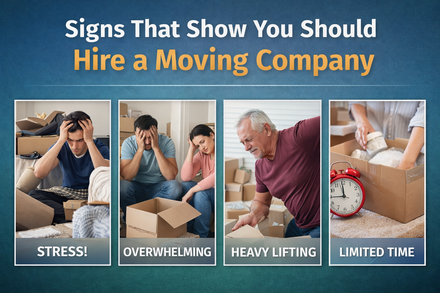 Signs That Show You Should Hire a Moving Company